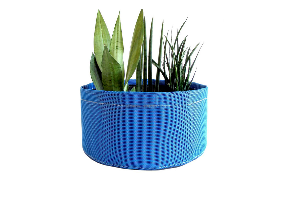 Bolsa de cultivo de plantas de malla azul de PVC, fabricante de China